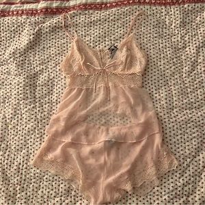 Victoria’s Secret Sparkly Pink Pajama Set